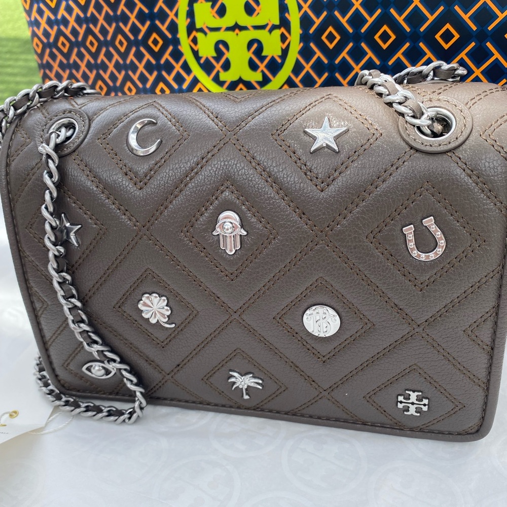 🆕💎💎Tory Burch Fleming charm small convertible shoulder bag/crossbody bag - Picture 10 of 12
